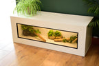 4ft Modern White Reptile Vivarium - LED Light Included