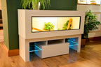 4ft Modern White Reptile Vivarium + LED Stand and Light Included