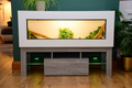 4ft Reptile Vivarium with LED Lights and Grey Wood Effect Stand