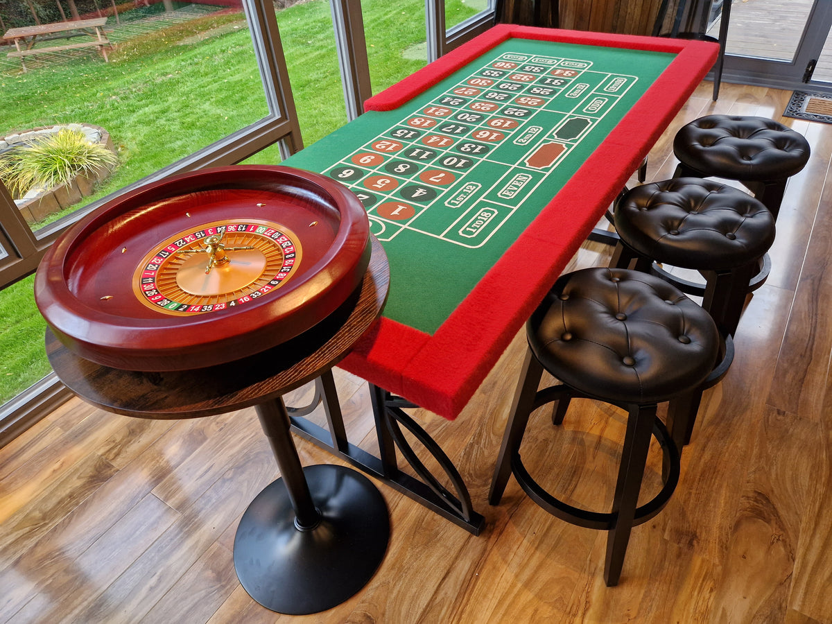 6ft Roulette Table Top - Casino Game Table with Professional Wooden Wheel