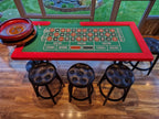 6ft Roulette Table Top - Casino Game Table with Professional Wooden Wheel