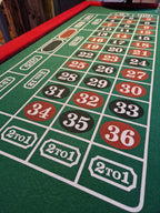 6ft Roulette Table Top - Casino Game Table with Professional Wooden Wheel