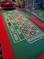6ft Roulette Table Top - Casino Game Table with Professional Wooden Wheel