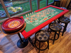 6ft Roulette Table Top - Casino Game Table with Professional Wooden Wheel