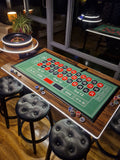 LED Roulette Casino Table with Choice of Roulette Wheel & Optional Stools