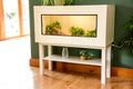 3ft Modern White Reptile Vivarium + White Stand - LED Light Included