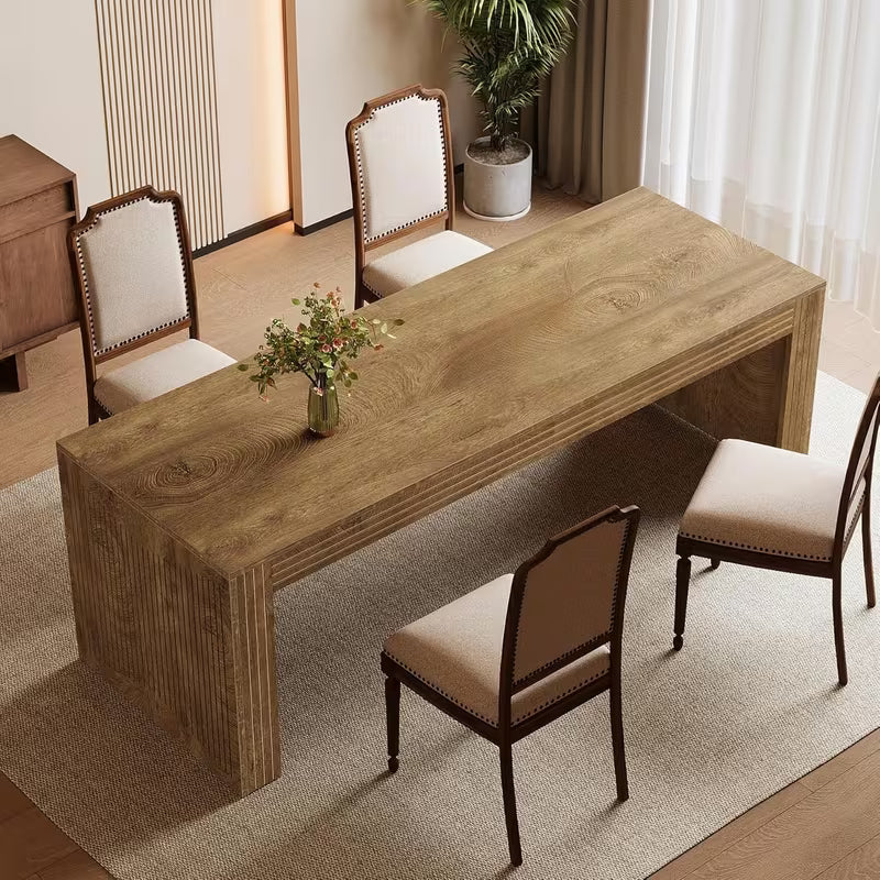 Large Rustic Dining Table in kitchen setting