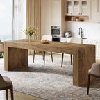 Large Rustic Dining Table overhead view