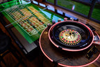 6ft LED Luxury Casino Vault Table with Glass Top