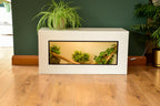 3ft Modern White Reptile Vivarium - LED Light Included