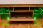 4ft Modern White Reptile Vivarium + Artisan Oak Effect LED Stand and Light Included