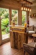 Old Wood Effect LED Home Bar (1m)