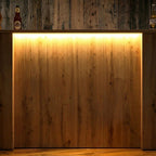 Oak Effect LED Home Bar with Stools (6ft)
