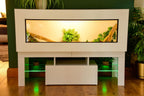 4ft Modern White Reptile Vivarium + LED Stand and Light Included