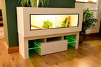 4ft Modern White Reptile Vivarium + LED Stand and Light Included