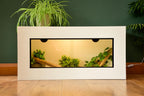 3ft Modern White Reptile Vivarium - LED Light Included
