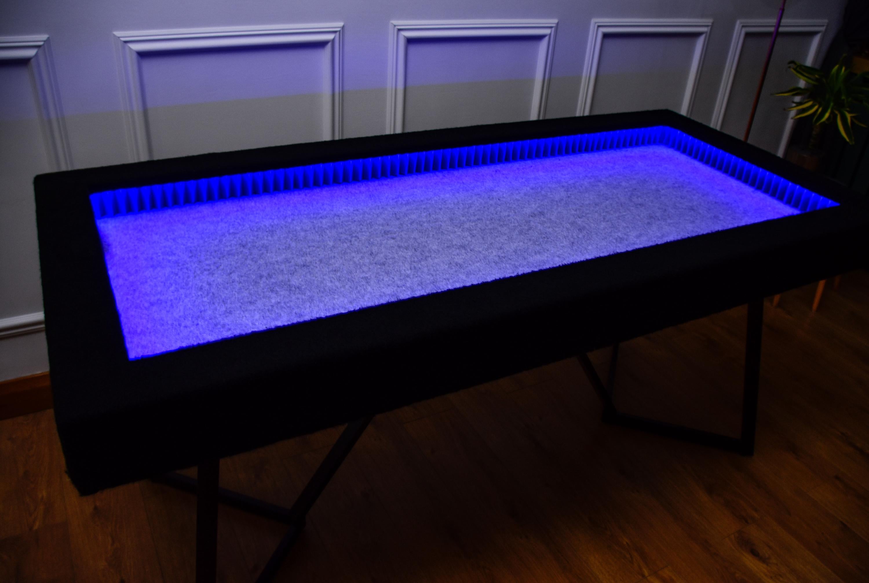 6ft LED Wargaming Vault Table with Glass Cover
