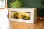 3ft Modern White Reptile Vivarium - LED Light Included