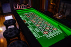 6ft LED Luxury Casino Vault Table with Glass Top