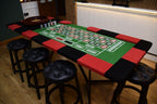 8ft Roulette Table Top - Casino Game Table with Professional Wooden Wheel