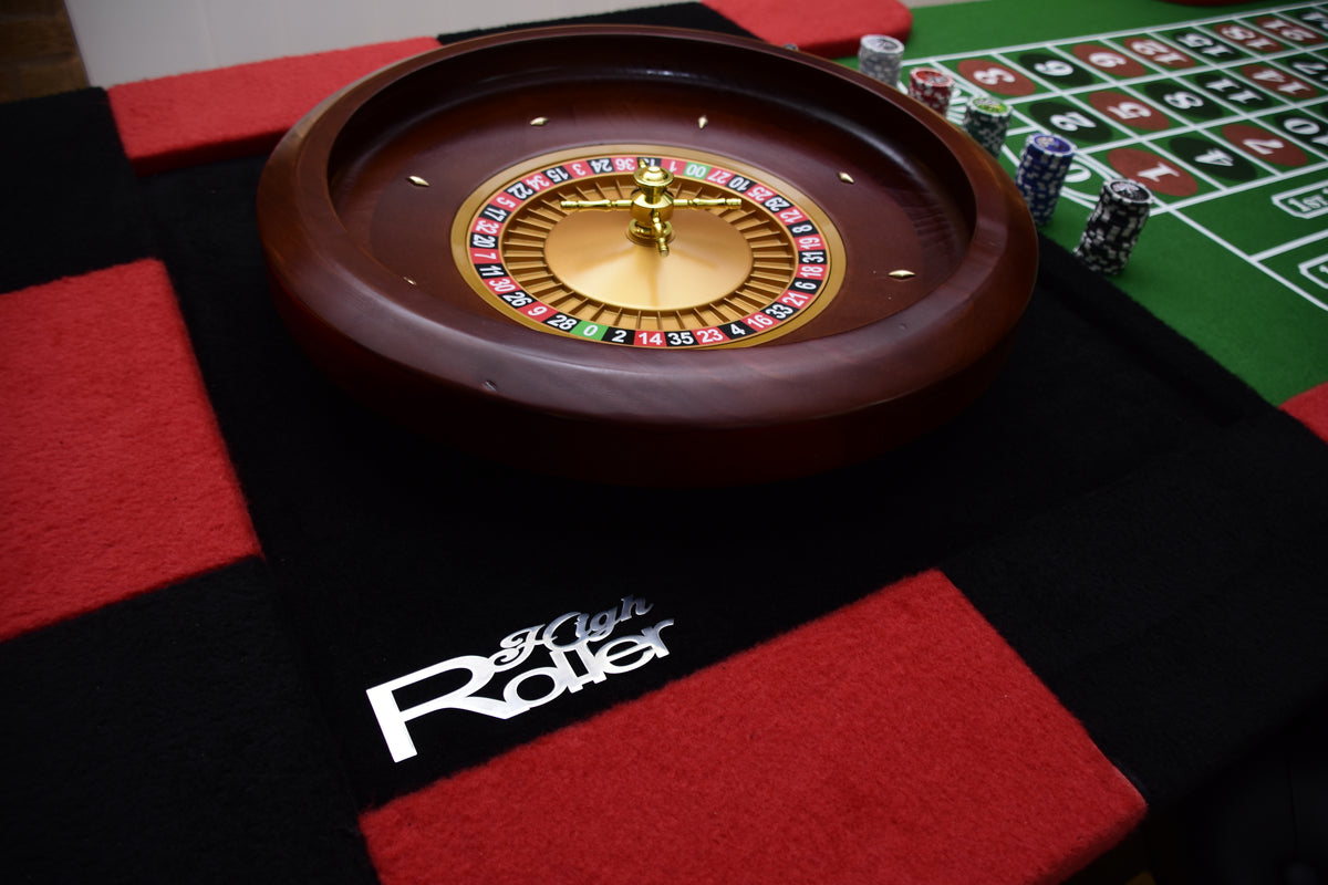 8ft Roulette Table Top - Casino Game Table with Professional Wooden Wheel