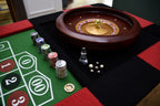 8ft Roulette Table Top - Casino Game Table with Professional Wooden Wheel