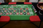 8ft Roulette Table Top - Casino Game Table with Professional Wooden Wheel
