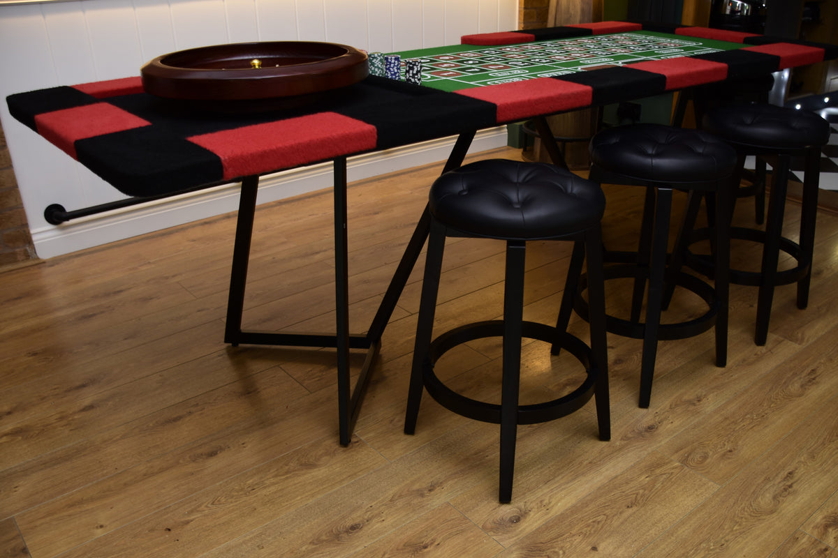 8ft Roulette Table Top - Casino Game Table with Professional Wooden Wheel