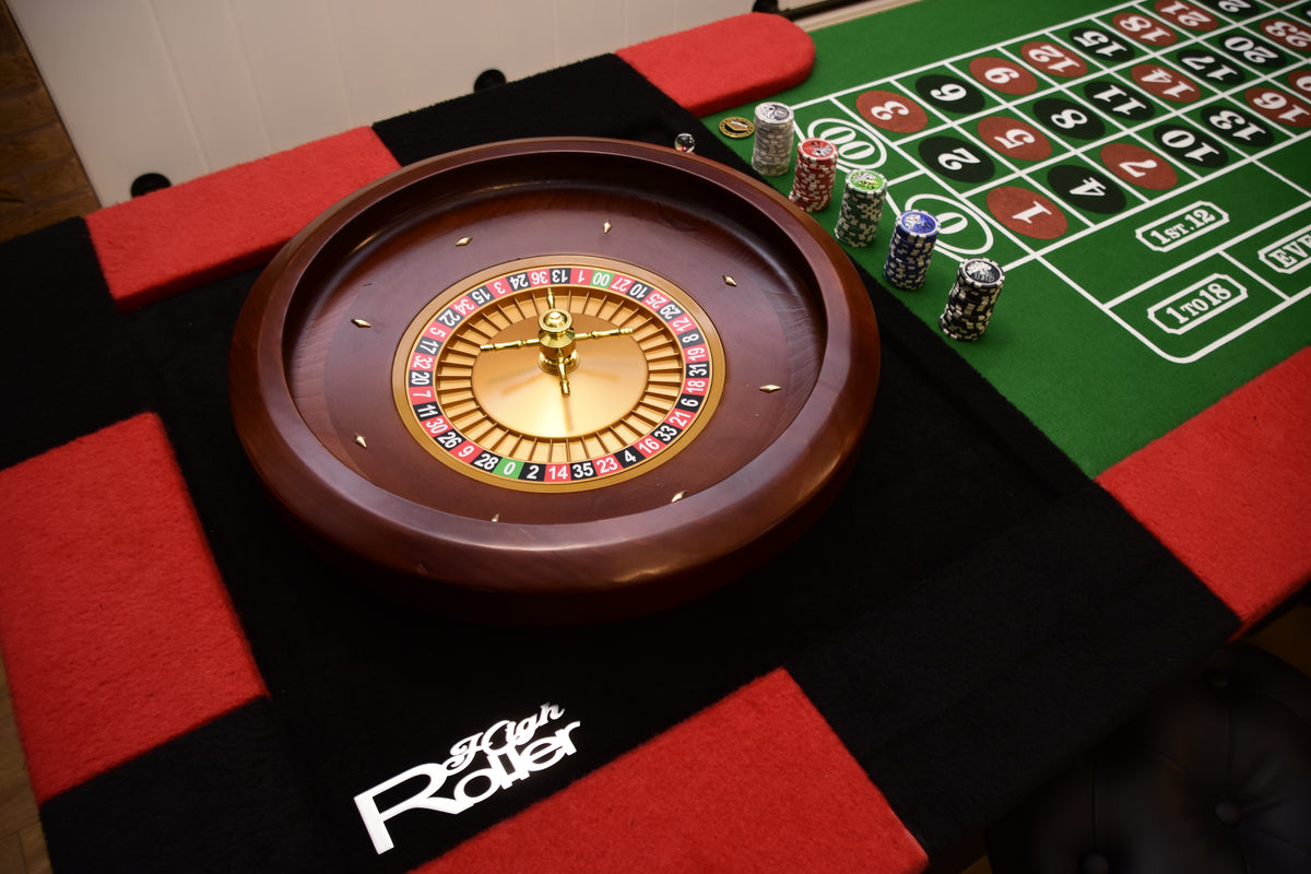 8ft Roulette Table Top - Casino Game Table with Professional Wooden Wheel