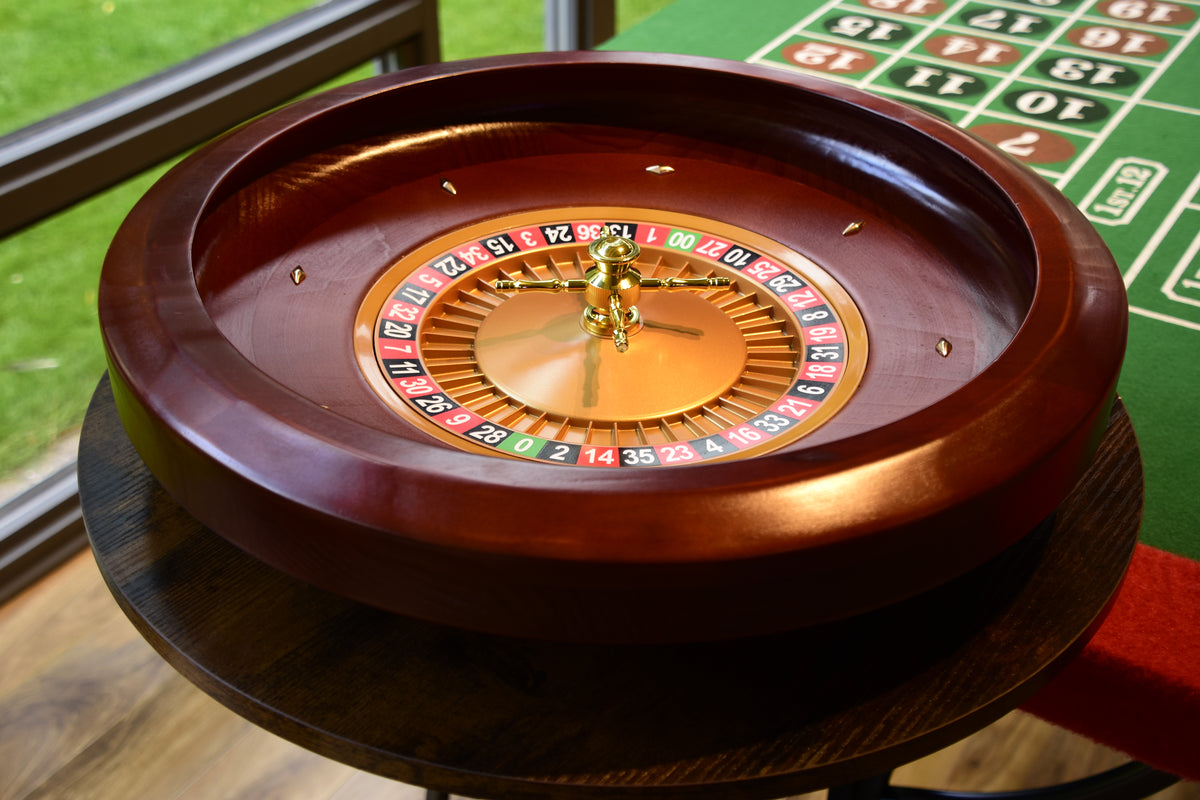 6ft Roulette Table Top - Casino Game Table with Professional Wooden Wheel