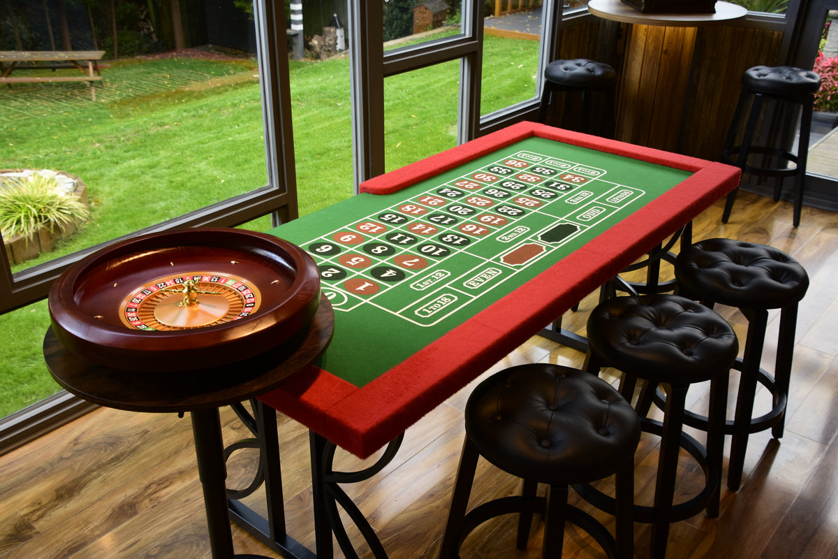 6ft Roulette Table Top - Casino Game Table with Professional Wooden Wheel