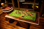 LED Roulette Casino Table with Choice of Roulette Wheel & Optional Stools