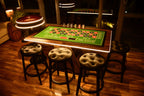 LED Roulette Casino Table with Choice of Roulette Wheel & Optional Stools