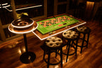 LED Roulette Casino Table with Choice of Roulette Wheel & Optional Stools