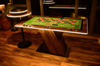 LED Roulette Casino Table with Choice of Roulette Wheel & Optional Stools