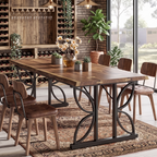 Rustic Industrial Farmhouse Dining Table lifestyle shot