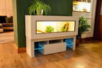 4ft Modern White Reptile Vivarium + LED Stand and Light Included