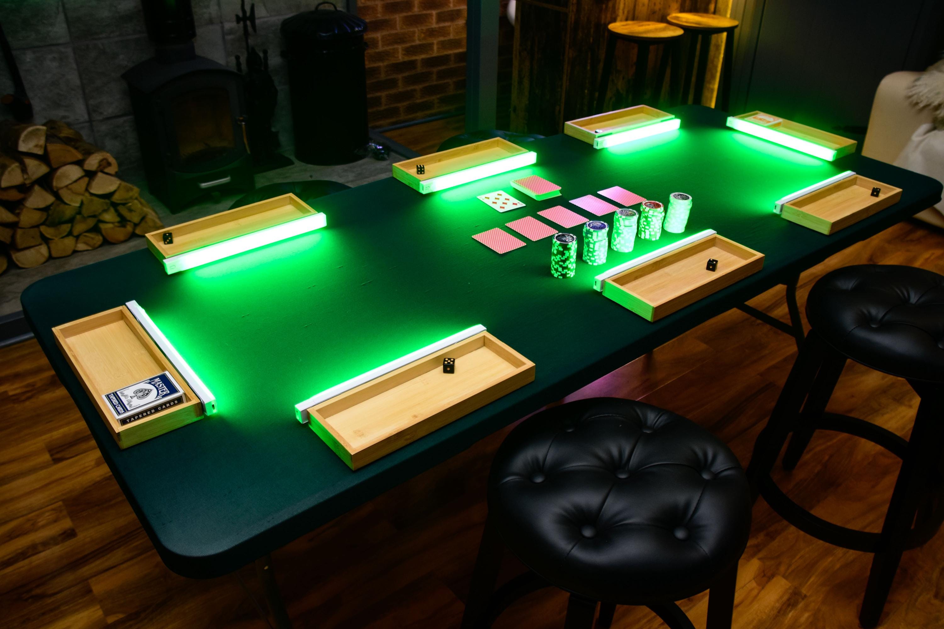6ft Folding Deluxe Multi-Game Table with LED Lights