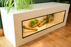 4ft Modern White Reptile Vivarium - LED Light Included
