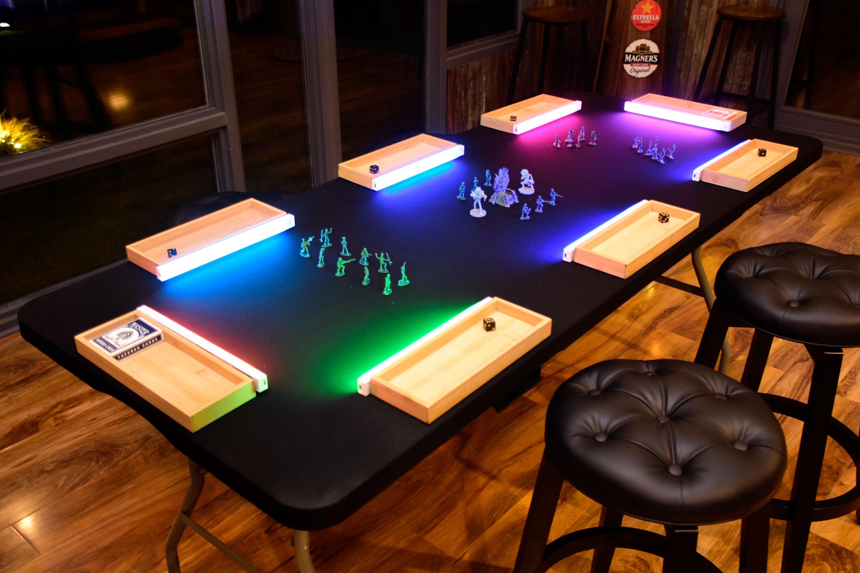 6ft Folding Deluxe Multi-Game Table with LED Lights