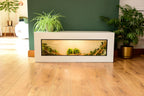 4ft Modern White Reptile Vivarium - LED Light Included