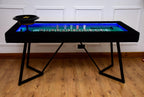 6ft LED Luxury Casino Vault Table with Glass Top